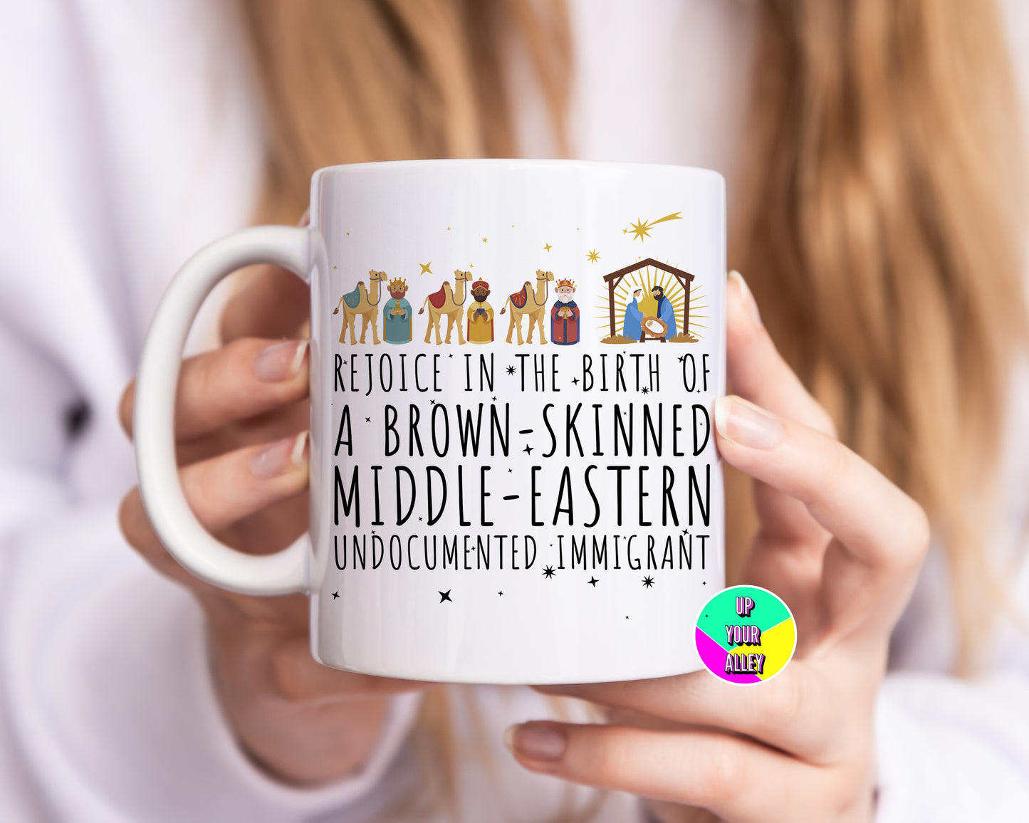 Jesus Was An Immigrant Funny Mug