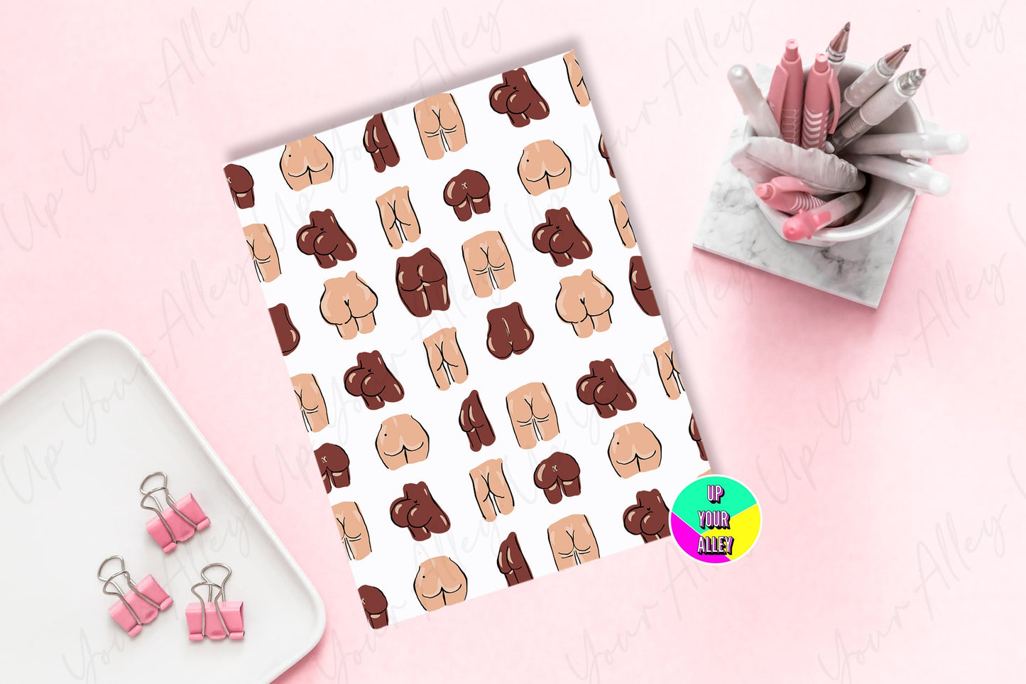 Bum Print Lined Notebook l Booty l Ass l Funny Gift