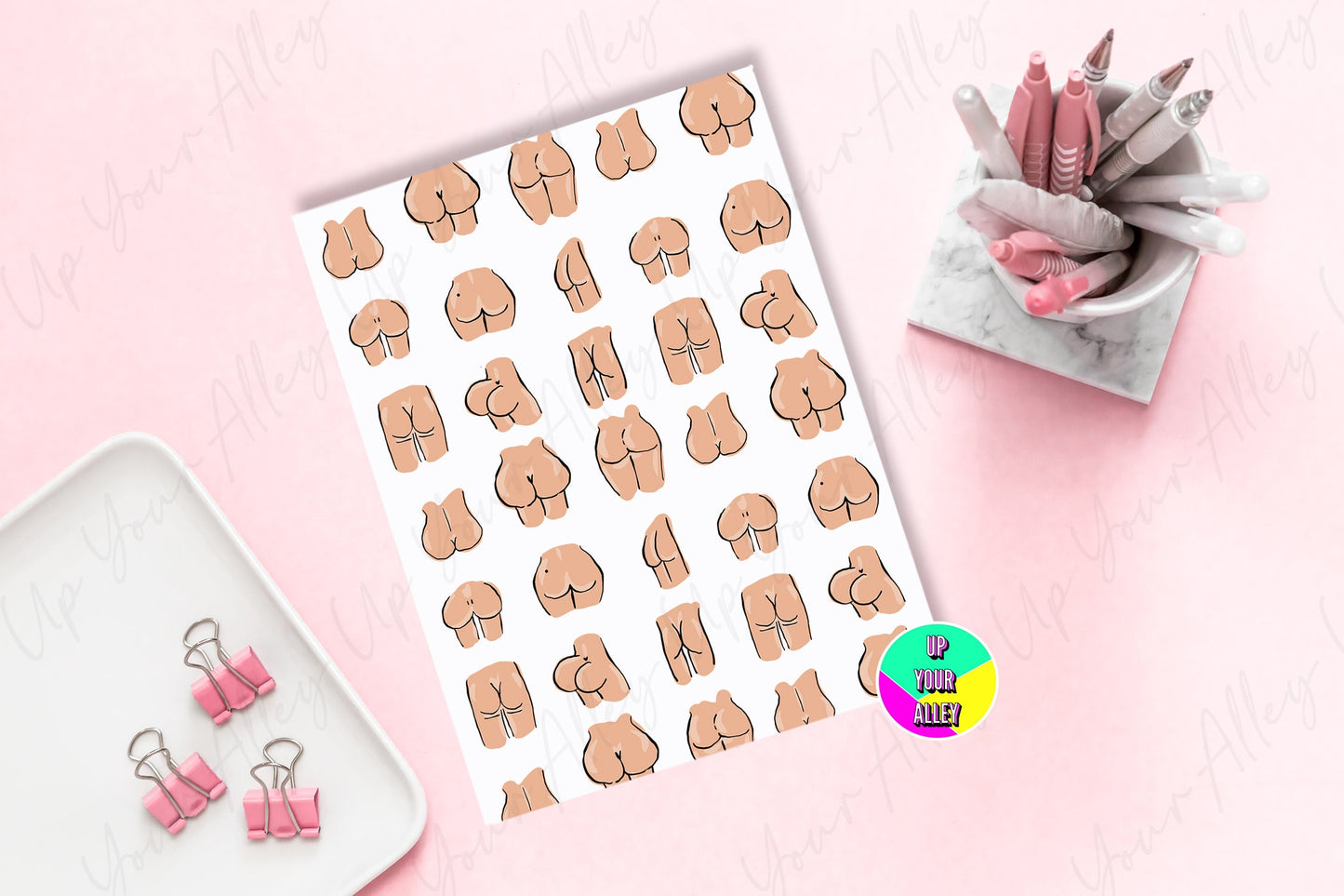 Bum Print Lined Notebook l Booty l Ass l Funny Gift