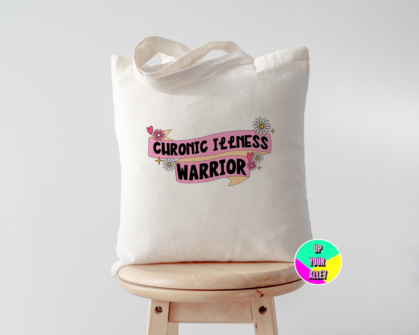 Chronic Illness Warrior l Eco Reusable Shopping Tote Bag