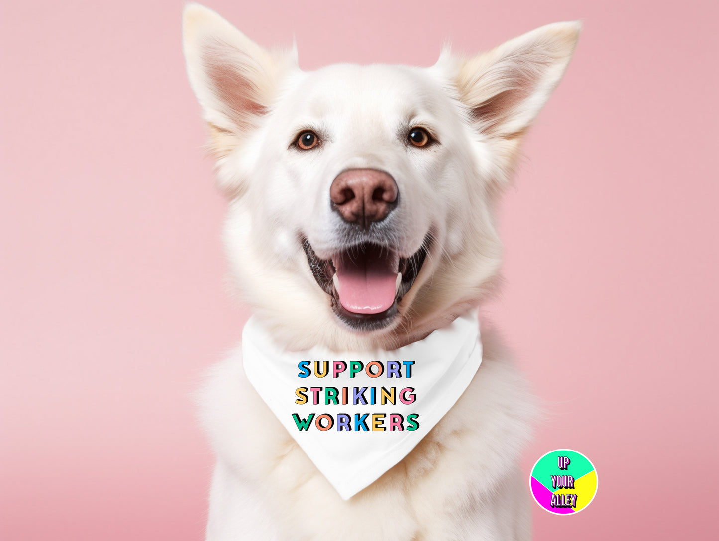 Support Striking Workers Dog Bandana