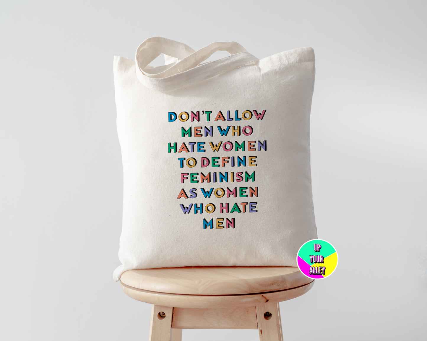Don't Let Men Define Feminism Tote Bag