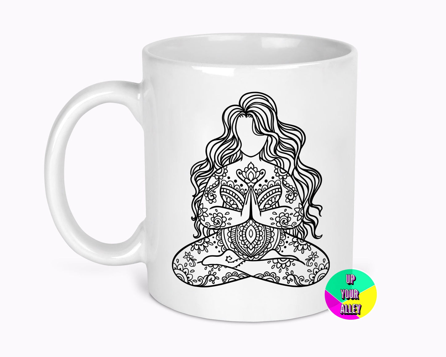 Yoga Mandala Body Positivity Mug l All Bodies Are Beautiful