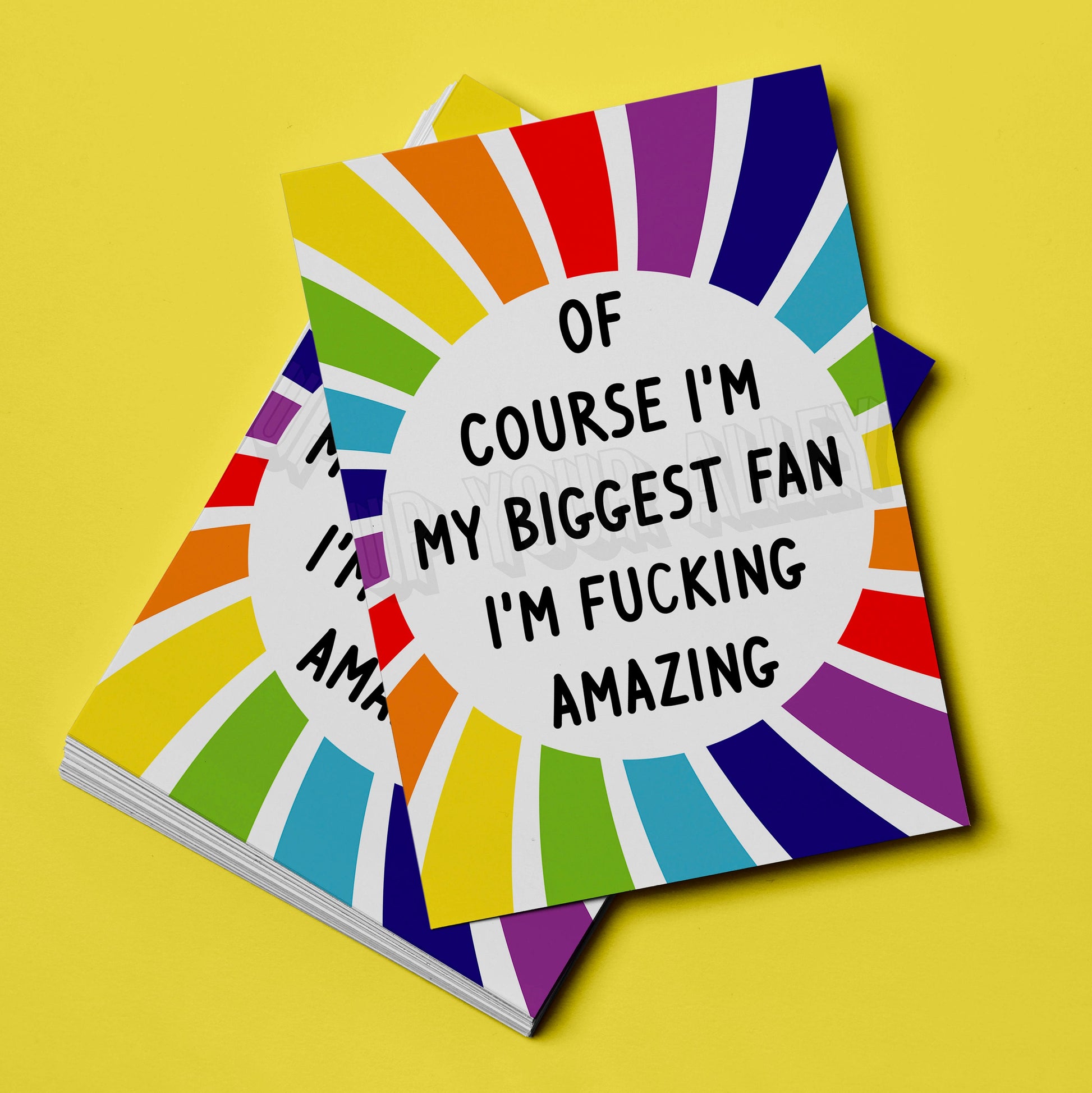 I'm Fucking Amazing Affirmation Postcard