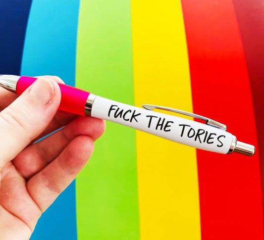 Fuck The Tories Pen l Stationary l Funny Humour l Secret Santa