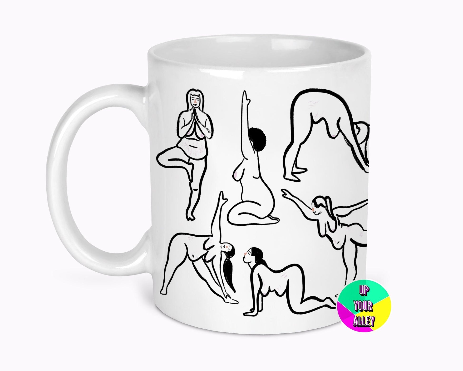 Yoga Pose Feminist Small Print 11oz Mug