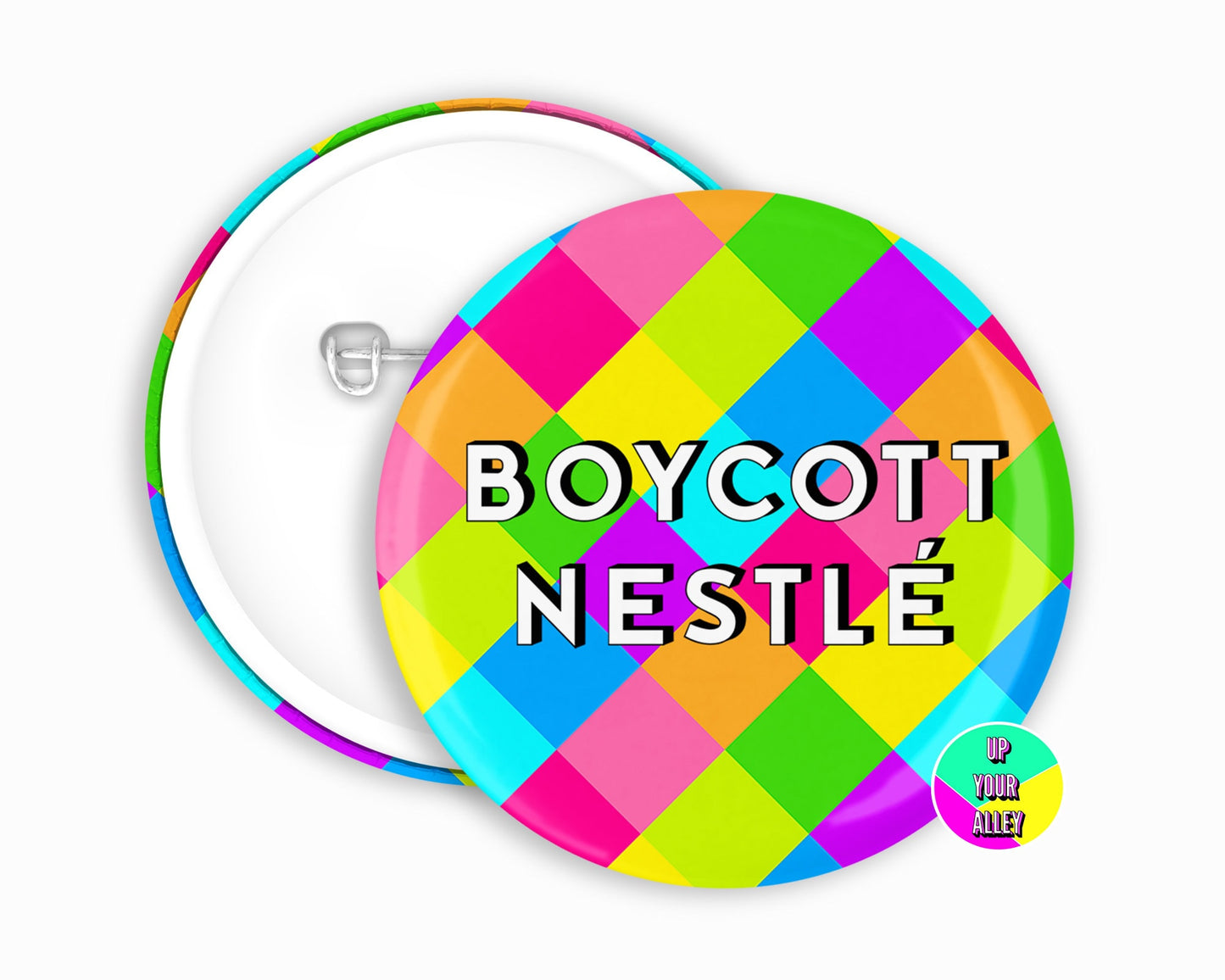 Boycott Nestle 58mm Pin Badge