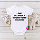 I Only Cry When A Reform Voter Holds Me Baby Vest l New Baby Gift l Humour l Farage l Anti Fascism