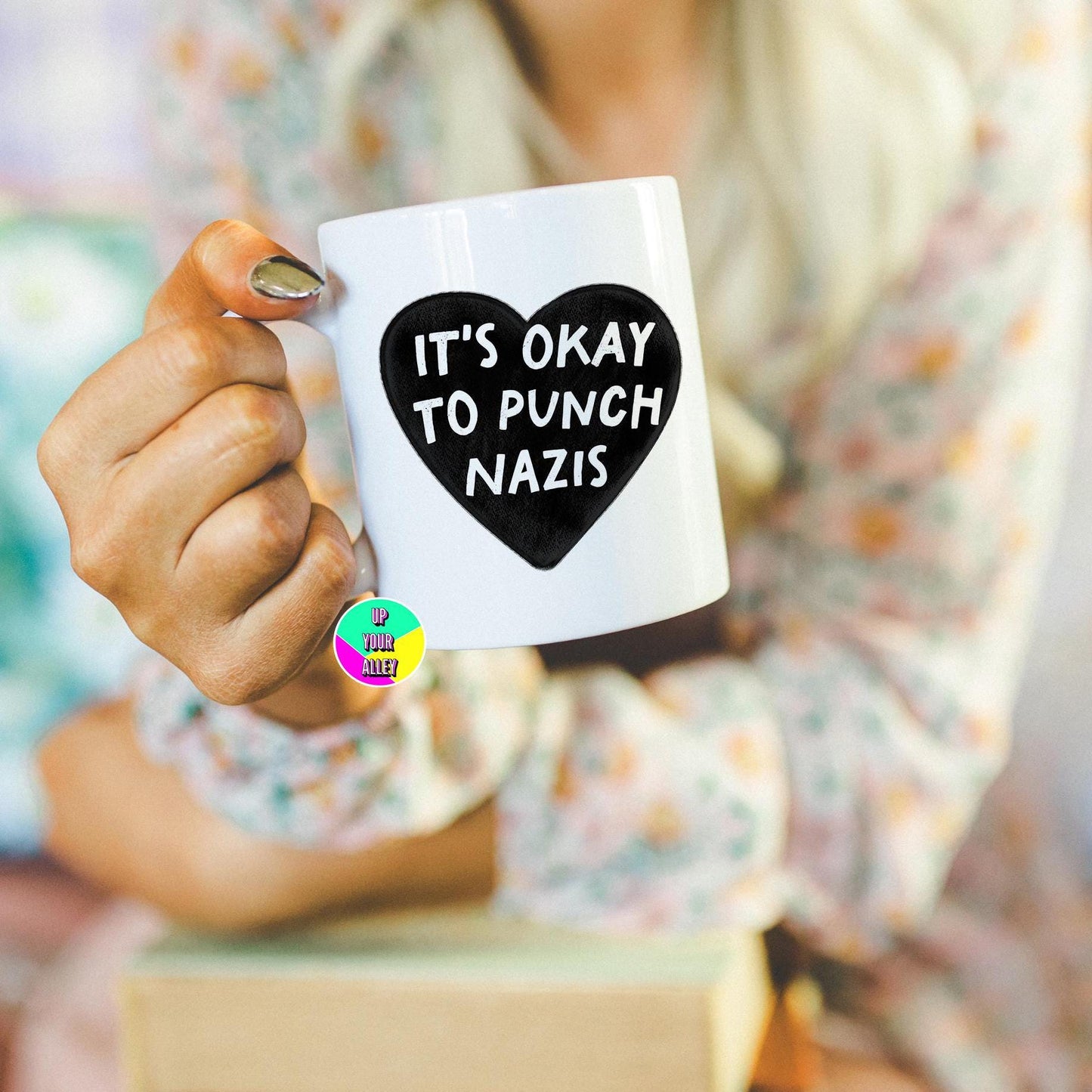 It's Ok To Punch Nazis Mug l Human Rights l Speak Up l Use Your Voice l Democracy l Anti Fascism