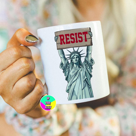 Resist Anti Trump Mug l Fuck Donald Trump l Human Rights l Speak Up l Use Your Voice l Democracy l Politics l Anti Maga