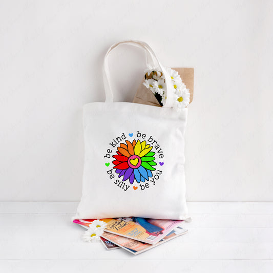 Be Kind Be Brave Reusable Eco Tote Shopping Bag