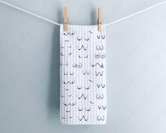 Boob Print Tea Towel