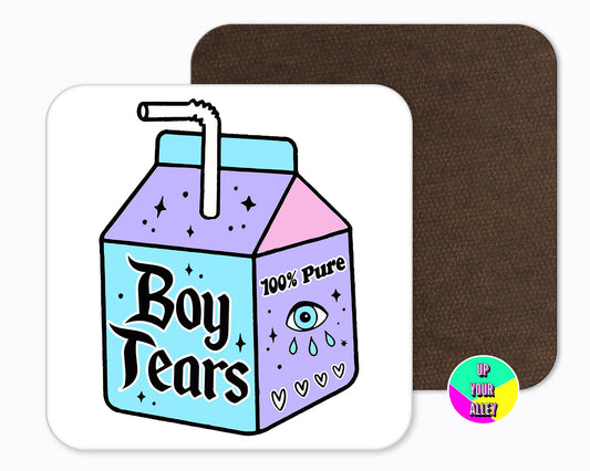 Boy Tears Coaster l Feminist Gift